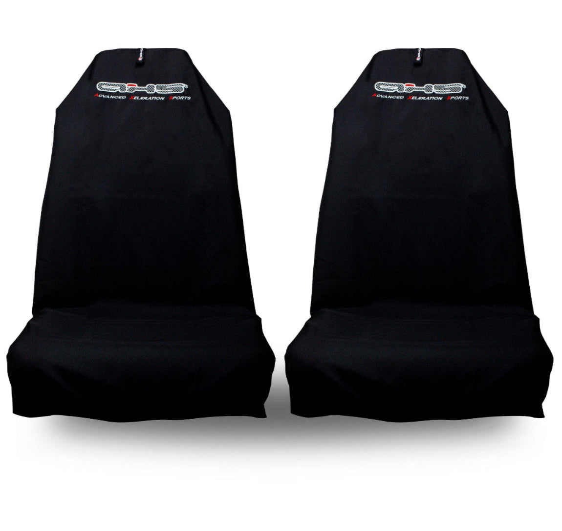 🇦🇺 Hand Made Classic Black AXS Slip On Pro Sports Seat Covers