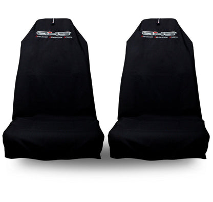 🇦🇺 Hand Made Classic Black AXS Slip On Pro Sports Seat Covers