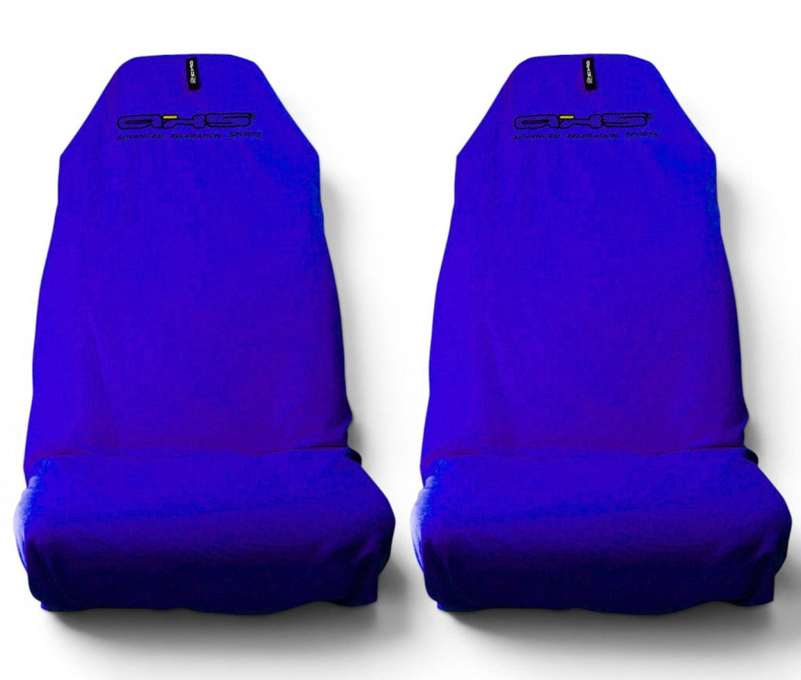 🇦🇺 Hand made AXS Classic Royal Blue Slip-on Pro Sports Recaro-Bride Seat Covers
