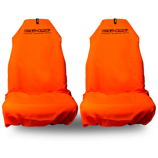 🇦🇺 Hand Made Classic Bright Orange AXS Pro Sports Slip On Seat Covers