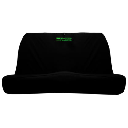 🇦🇺 Hand Made Fluro Viper Green Logo on Classic Black Genuine AXS Slip On Pro Sports Seat Covers