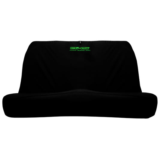 🇦🇺 HAND MADE AXS FLURO VIPER GREEN ON BLACK UNIVERSAL REAR BENCH CAR SEAT COVERS